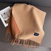 Student Couple Autumn And Winter Plaid Warm Scarf Women'S Shawl Versatile Commuter Fringed Fine Sand Imitation Cashmere Scarf