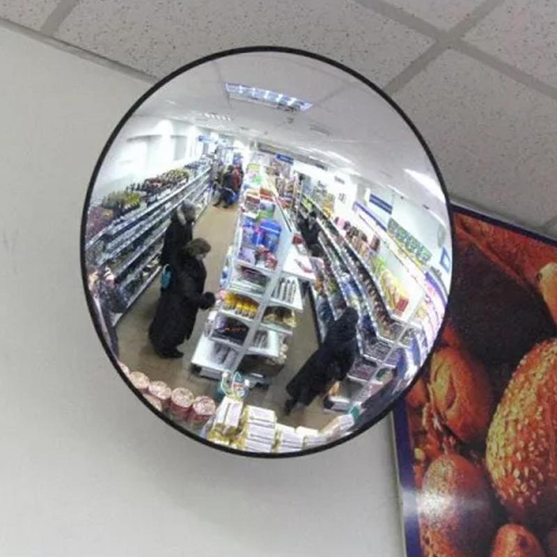 Convex Mirror Outdoor 11.8in Round Security Mirror Adjustable Wide Angle Corner Mirror Blindspot Store Mirror For Corners Truck