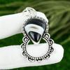 Pear Natural Sardonyx 925 Sterling Silver Mother Bezel Wedding Pendant Jewelry