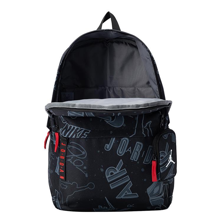 New Jordan Polyester Backpack Regular Unisex Graffiti Black JD2513167GS-002