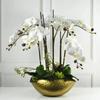 New Large Size Golden Bowl Pot Vase Jubao Pot Flower Planting Handmade Iron Flower Pot for Home Hotel Decorative Gift Metal