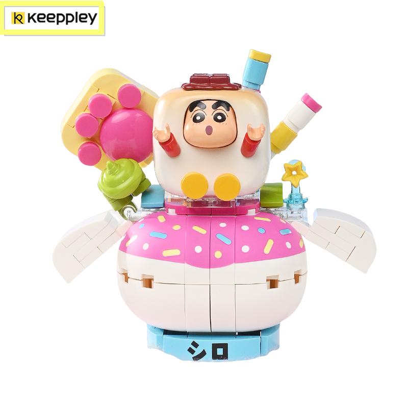 НОВЫЙ Keeppley Строительный Блок Фигурка Действия Крошка Шинчан Синносукэ Сиро Мультяшные Персонажи Сборка Аниме Игрушка Подарок
