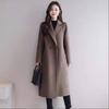 Autumn and Winter New Woolen Coat Women's Medium and Long Over-knee Loose and Thin Fashion Coat Women