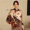 Light and Mature Style Luxury Presbyopia Scarf with Goods, New Silk Scarf, Long Large Size Travel Shawl, Sun Protection