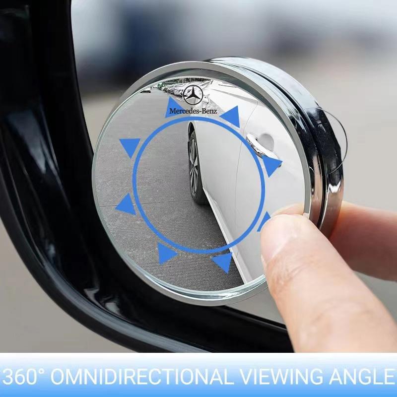 Автомобильное зеркало заднего вида 360° Маленькое круглое зеркало Автоаксессуары Для Mercedes Benz W203 W204 W205 W209 W210 W211 W212 W176 W166 W163