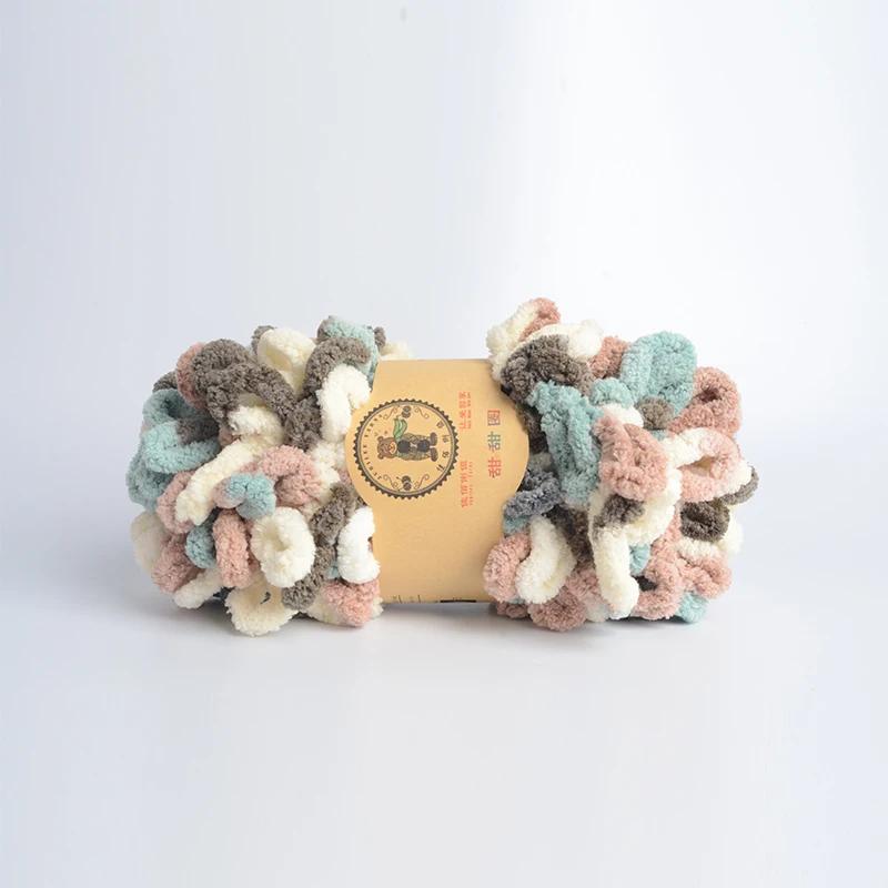 500 г/лот ручная вязка пряжа для пальцев крючком супер теплая пухлая круглая хлопковая плетеная веревка пухлая умная полиэстеровая игрушка носок