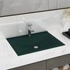 VidaXL Sink with Tap Hole Countertop Washbasin Toilet Hand Basin Bathroom Kitchen Home Interior Green 147025