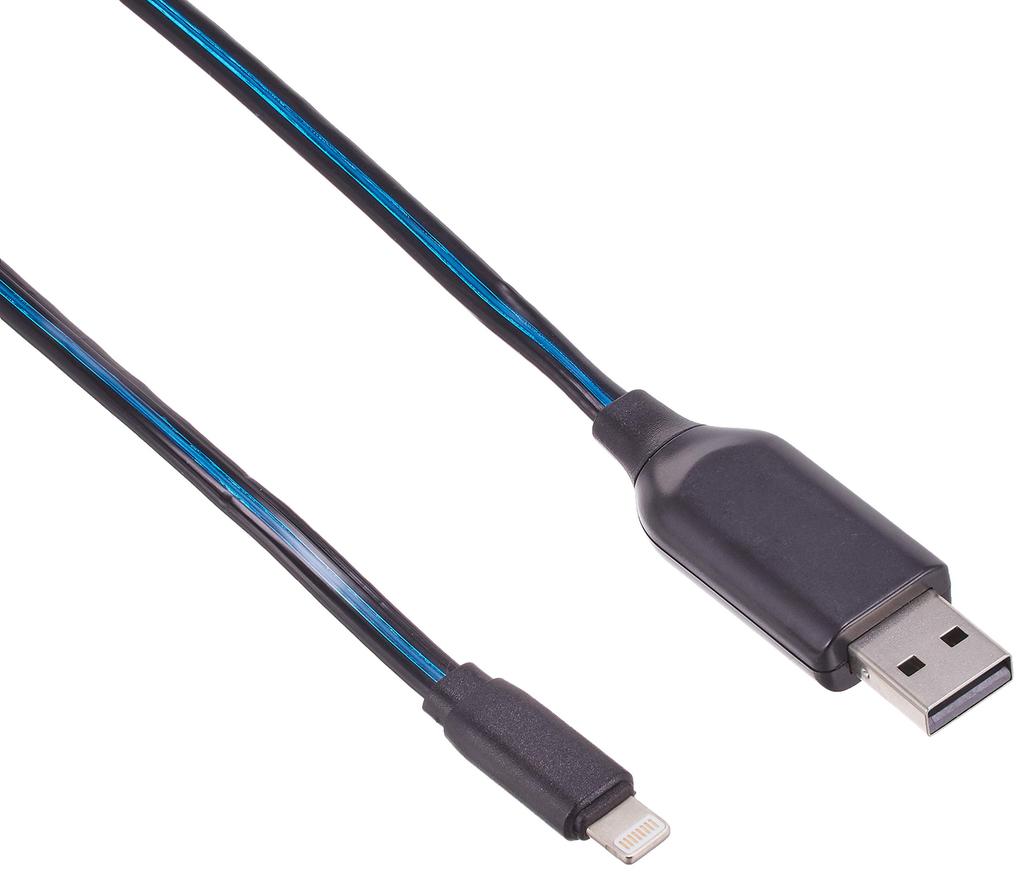 iPhone 7 6S 6 Exclusive Illuminated LED Lightning USB Cable 2 Colors R3 [RIRIYA] Plus/iPhone 7/iPhone Plus/iPhone 6S/iPhone Plus/iPhone 6/5/5S/5C