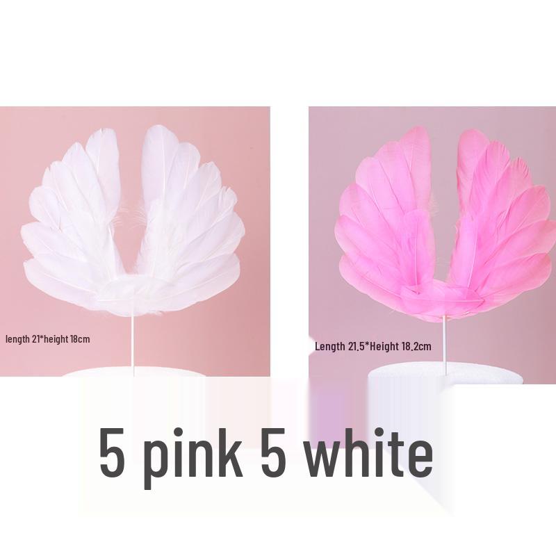 10 Топперов и украшений для торта в виде перьев ангельских крыльев