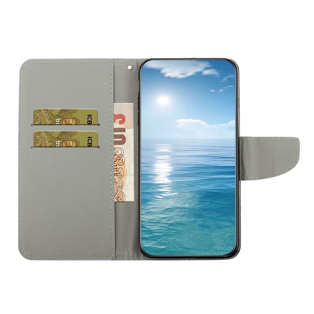 Кожаный чехол-книжка для Samsung Galaxy A12 A22 A22S A32 A34 A52 A52S A54 5G с рисунком кошки и бабочки, кошелек, держатель для карт