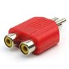 Разветвитель Lifepower Composite Splitter на 3 разъема, Гибридный видео и аудио на RCA видеотерминальные штекеры, Разноцветный, Упаковка 3 шт., Двунаправленный адаптер RCA/Pin, (мужчина)