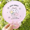 Beautiful Round Gift Colorfast Cute Summer Folding Fan Travel Supplies Hand Fan