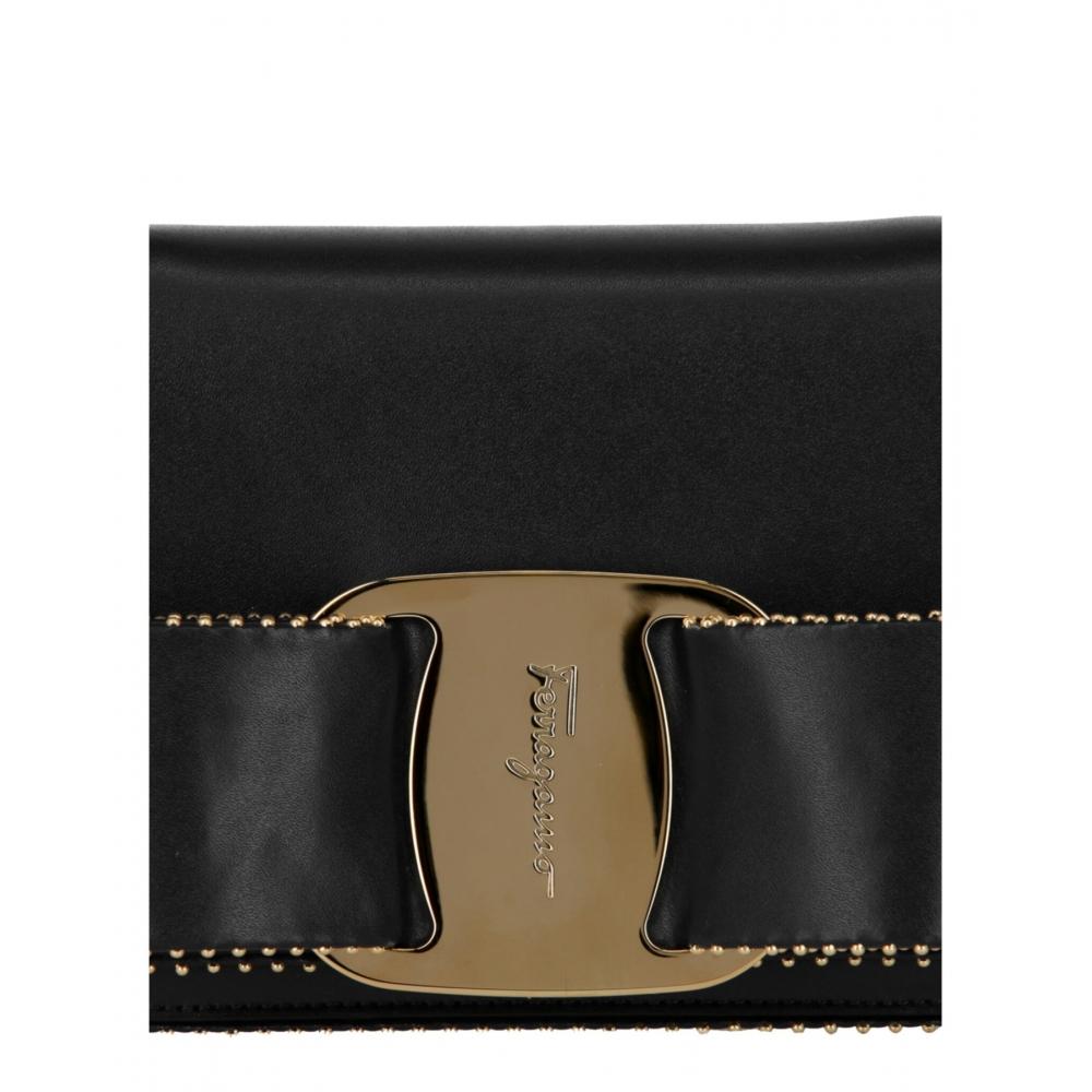 Salvatore Ferragamo Сумка Mini Vara Bow Crossbody черная
