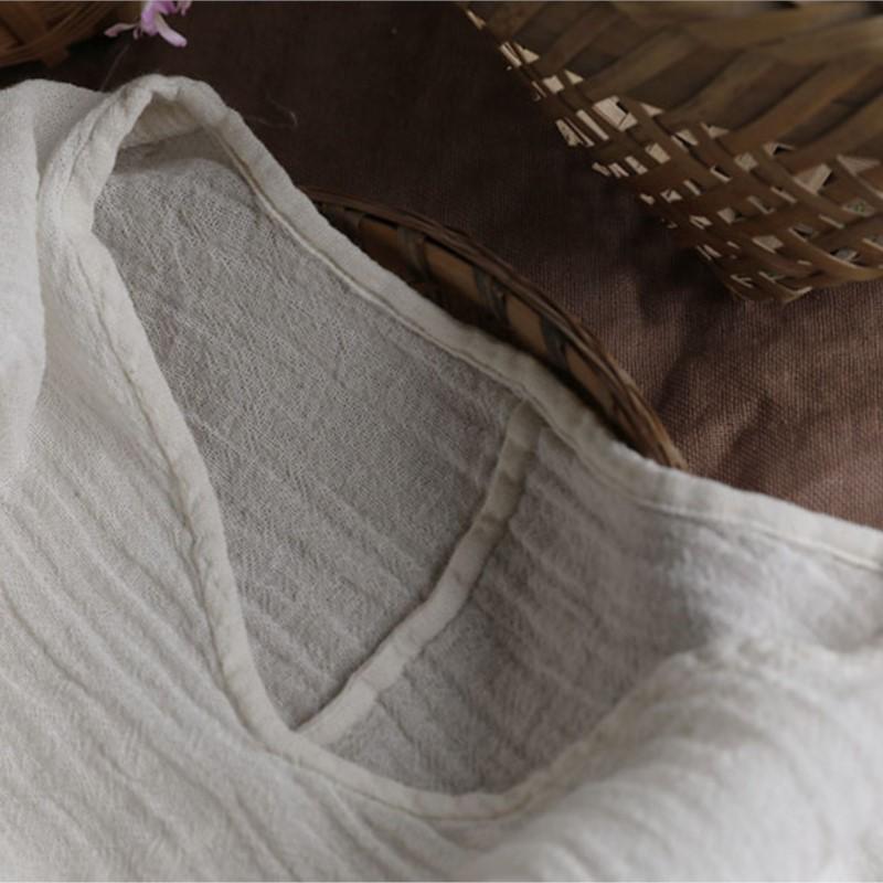 Johnature Женские винтажные хлопковые футболки Ramie, однотонные летние футболки с круглым вырезом и половиной рукавов, повседневные мягкие футболки