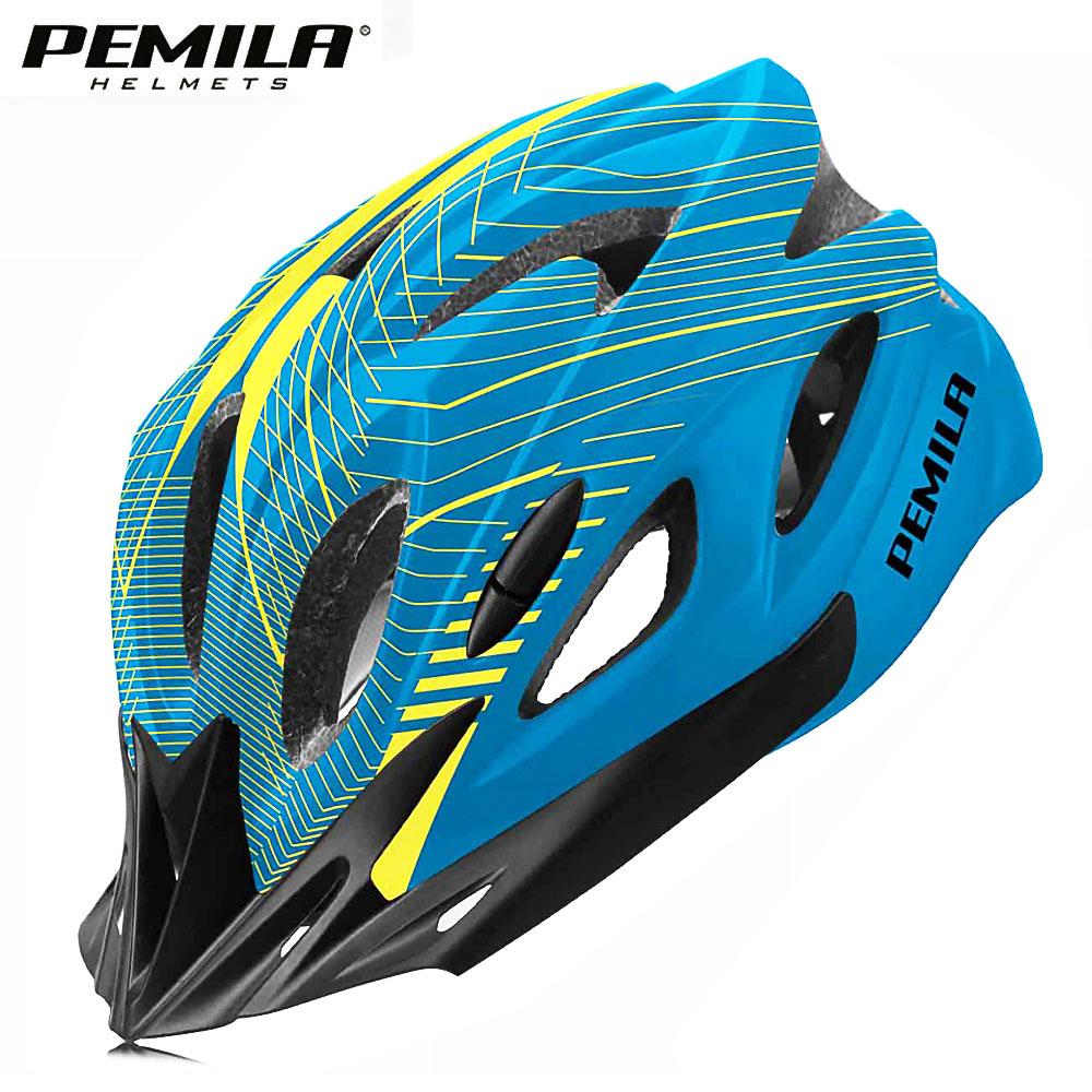 PEMILA 2024 New Ultralight Cycling Helmet Cycling Safety Cap MTB Bicycle Helmet For Women Men Racing Equipment Bike Helmet Visor