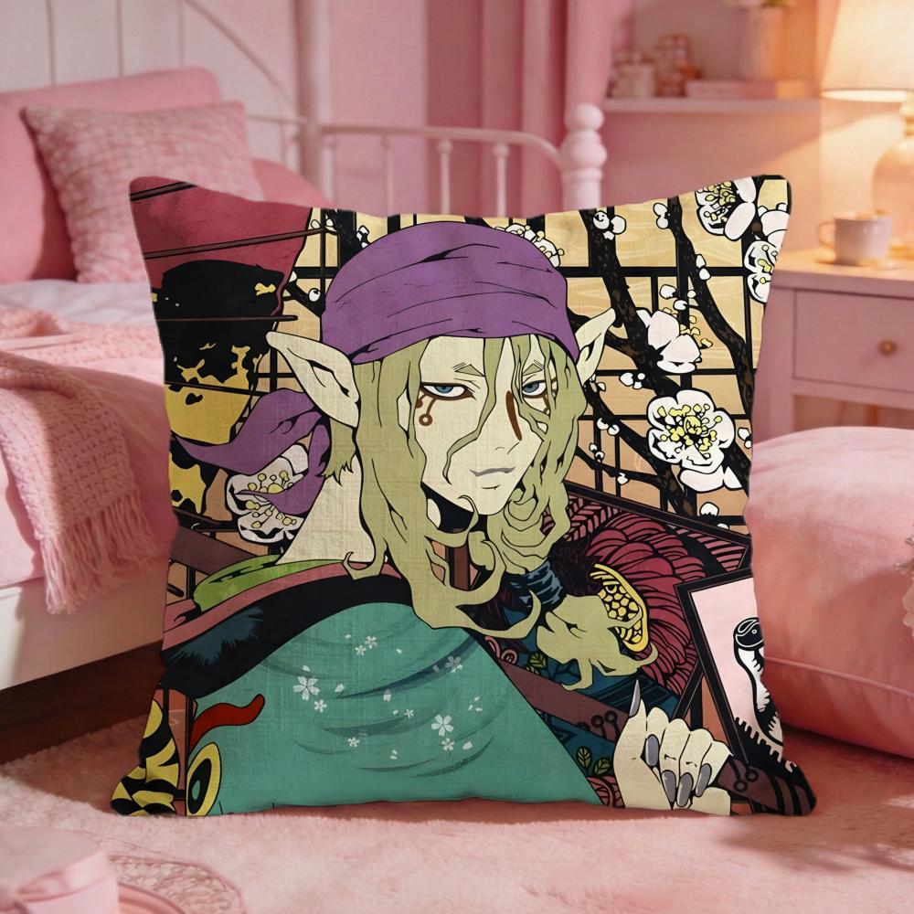 mMononoke anime Cushion Cover Premium Comfort Reversible Pillow Cove Two in One Design for Any Room Car Interior