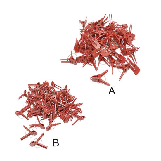 1 пакетик зажим для прививки гибкий нержавеющий пластиковый круглый зажим для поддержки растений с плоским ртом для сада