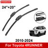 Car Wiper for Toyota 4RUNNER 2010-2024 24" + 20" Front Rear Wiper Blades Brushes Cutter Accessories 2010 2011