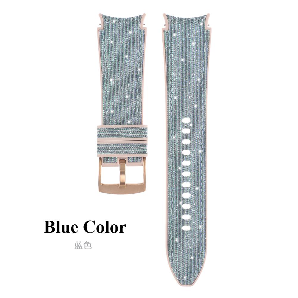 Ремешок без зазоров для Samsung Galaxy Watch 7 40мм/44мм, браслет с блестящим градиентным цветом, силиконовый ремешок для Galaxy Watch7 FE 6 4 Classic/5 Pro 45мм 43мм 46/47мм