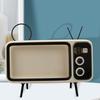 Держатель для телефона Подставка-подставка с поддержкой динамика Нескользящий держатель для мобильного телефона в виде ретро-телевизора для прослушивания музыки