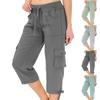 Womens Capris With Pockets Loose Fit Casual  Pants Dressy Lightweight Ladies Baggy Cargo Pants For Hiking