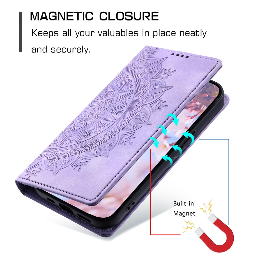 For Motorola Moto G86 5G Case Magnetic Closing Leather Phone Cover Pattern Imprinted