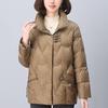 Женская зимняя куртка пуховик больших размеров 2024 - Утолщенное теплое хлопковое пальто для мам среднего возраста