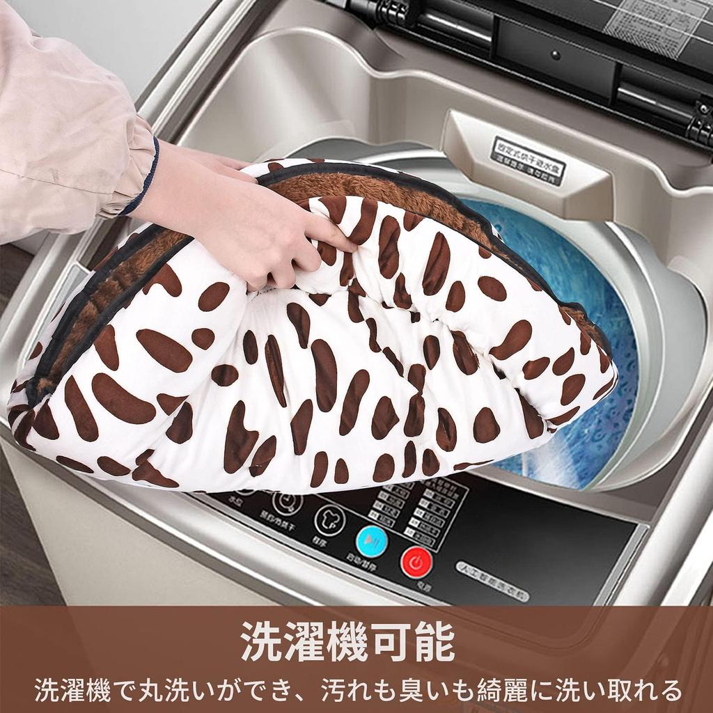 Bemin Round Dog Fluffy Pet Winter Pet Bed for Large Warm Sleeping Area for Small Washable Pet Stylish Dog Pet Cat Compressed Cold Size L Bed, Cushion,