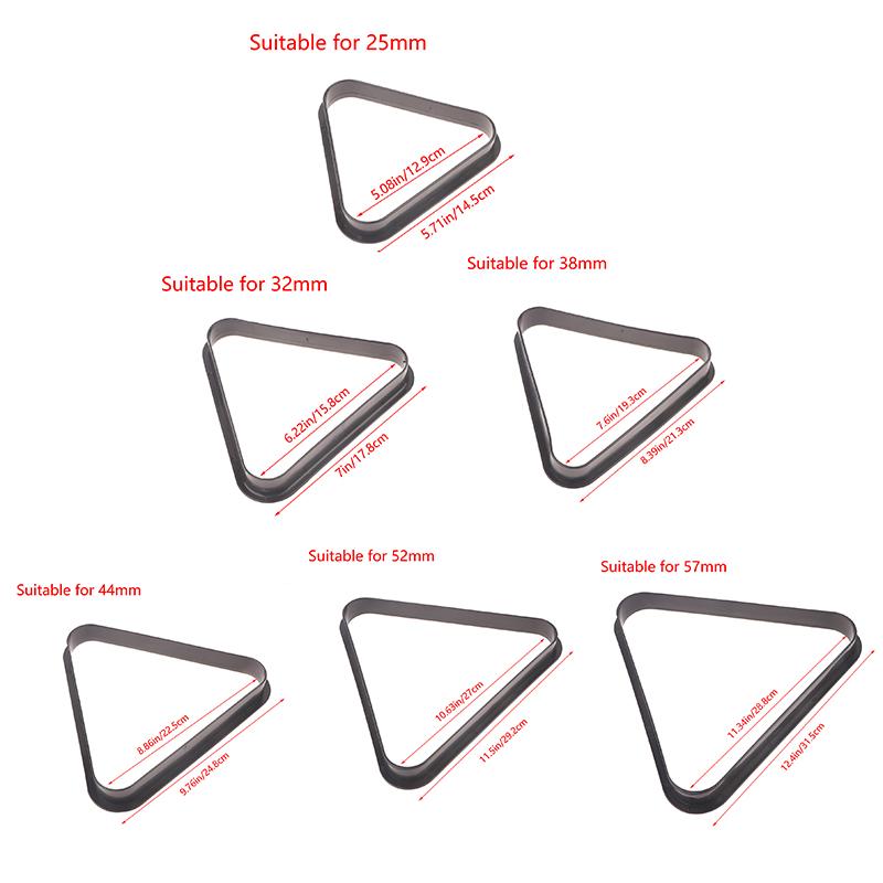 1 шт. Снукерный треугольник Бильярдный треугольник Рамка Стойка Пластиковая стойка для шаров для стола Снукерные аксессуары 25 мм 32 мм 38 мм 44 мм 52 мм 57 мм