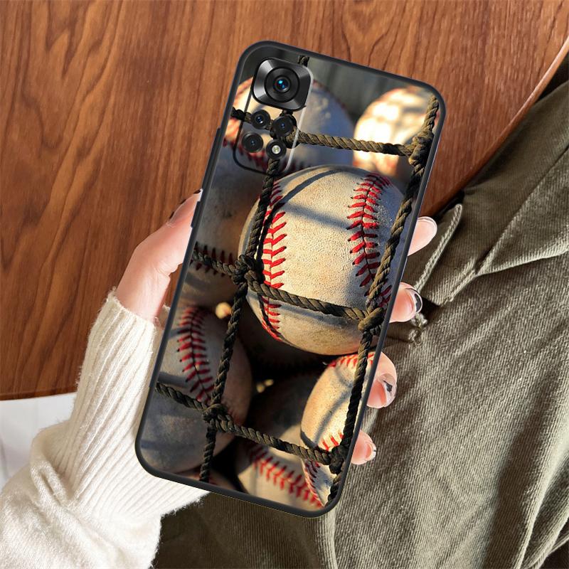 Love Baseball Sport Case For Xiaomi Redmi Note 13 14 Pro 12 11 10 15 Pro Plus Redmi 15 C 13 10C 12C 13C 14C Cover