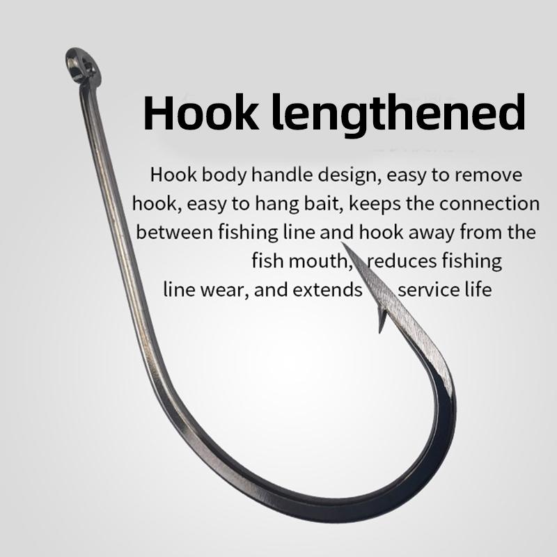 10 шт. набор рыболовных крючков с зазубринами и прокалывающим чешую лезвием – заточенное вручную острие и крючки с якорным ушком