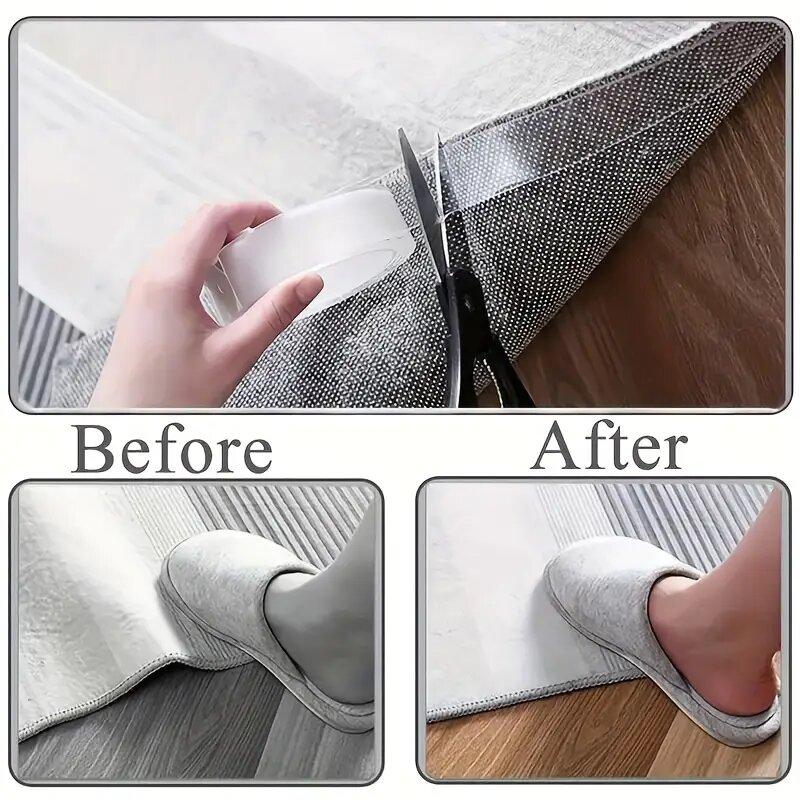 Сильный клей, многоцелевой, 1 шт., водонепроницаемый, сверхпрочный, настенный скотч, клей для кухни, ванной комнаты, прозрачный, 1 мм*2 см*5 м, нескользящие аксессуары