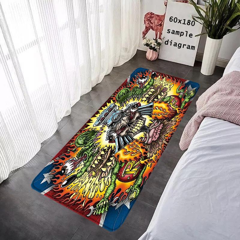 Entrance Doormat Rat Fink Bedside Balcony Rugs Living Room Carpet Foot Mats Bath Rug Floor Mat Ideal Gifts Non-slip House Decor