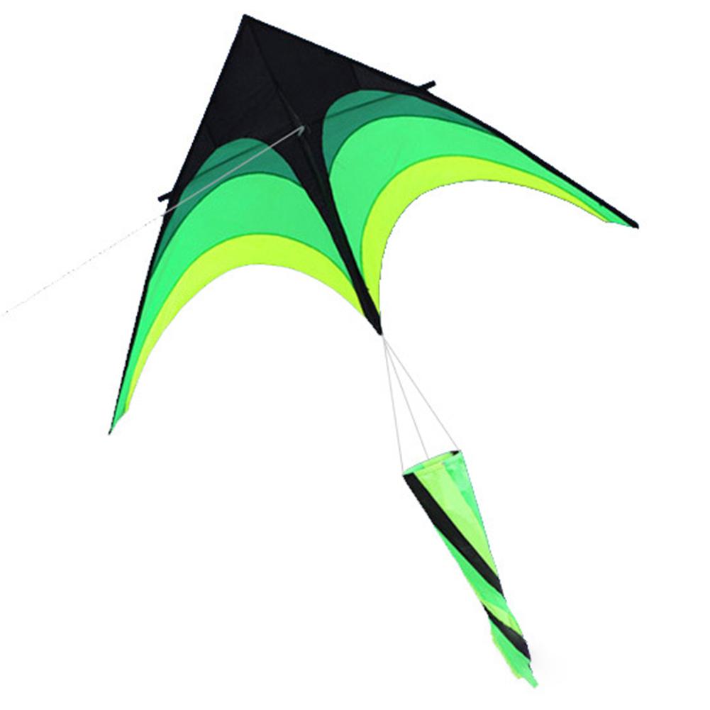 1.6m Big Triangle Kite Easy To Fly Large Delta Kite Toy 10 Meter Tail Fly Wind Kite with Wheel Line for Kids Adults for Outdoor