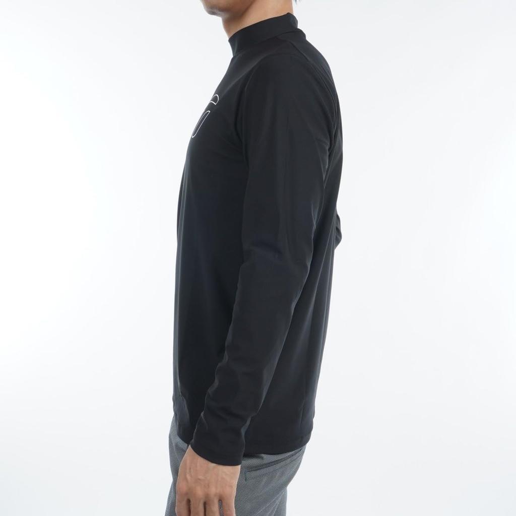 TaylorMade TM Basic Long Sleeve Mock Club, Black, Size M, Men's, 2024FW, UN353