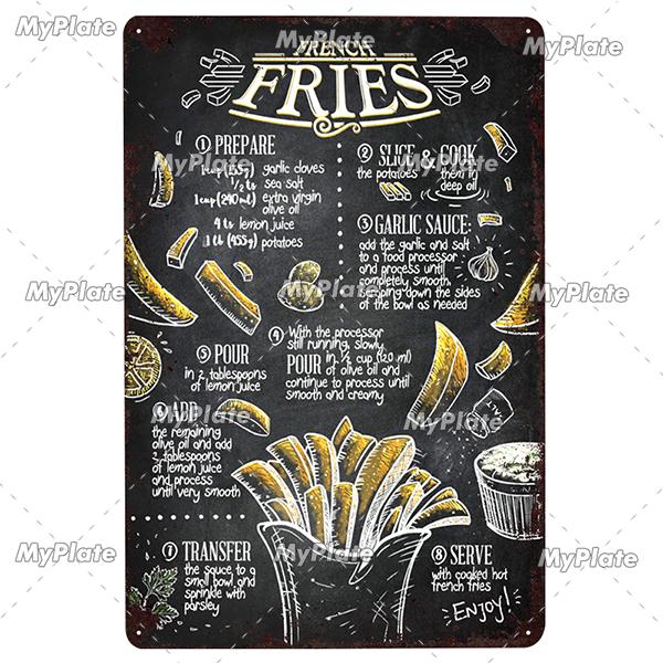 Винтажная жестяная вывеска для кухни, металлическая вывеска, декоративная доска, настенный декор, украшение для мужского пещерного клуба