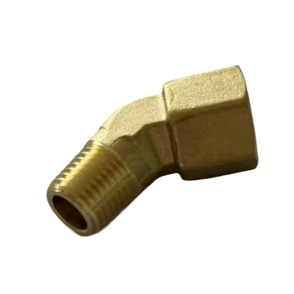 Круглый 1/8" 1/4" 3/8" NPT Внутренняя на Наружную Угольник 45 Градусов Латунный Блок Фитинг Трубный Соединитель Вода Газ Топливо