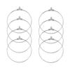 30Pcs Simple Iron Round Rings DIY Earrings Handmade Pendant Ring Jewelry Accessories