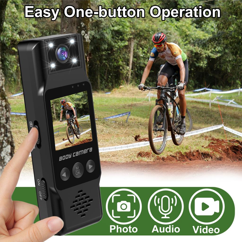4K WiFi Body Camera with Audio and Video Recording Wearable Body Cam Mini Video Camera Camcorder