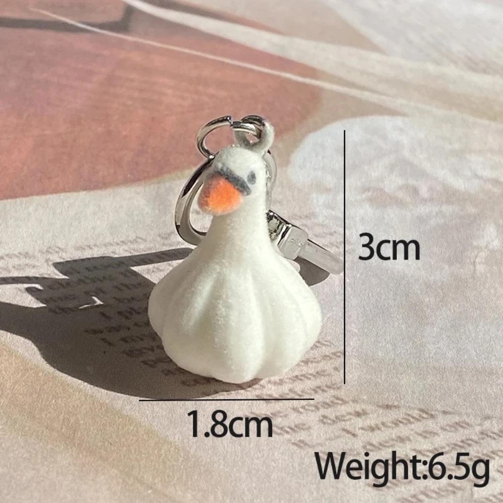 Fluffy Elk Pendant Flocking Animal Keychains 2025 Alpaca Resin Charms