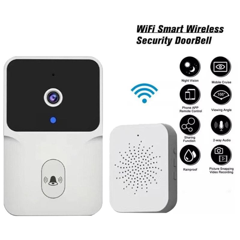 Умная WiFi-видеокамера дверного звонка с HD-ночным видением и удаленным доступом
