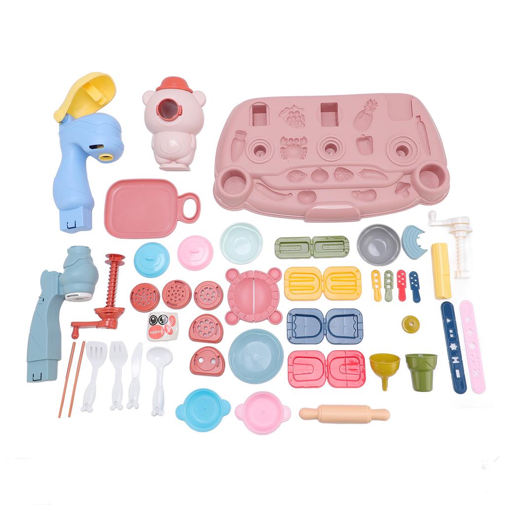 Color Dough Play Set Plastic Develop Creativity Improve Hands Eye Coordination Fun Noodle Maker