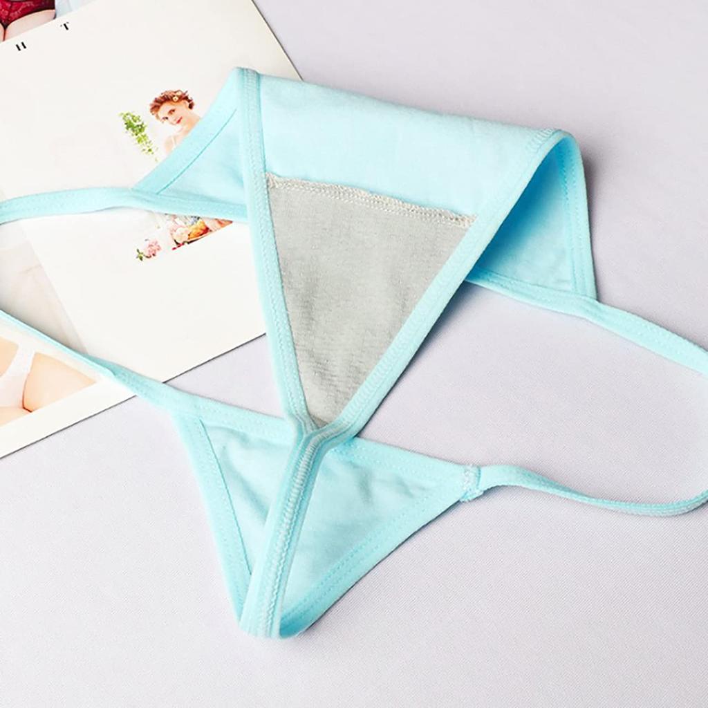 CHROME CRANE Solid Sexy Cotton LW106 Women's T-Back, Color, Panties, Underwear, (02.Rose)