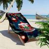 Festive ornament elegance. Print beach towel, quick drying, suitable for travel, outdoor sports, jogging, the beach and swimming, gift