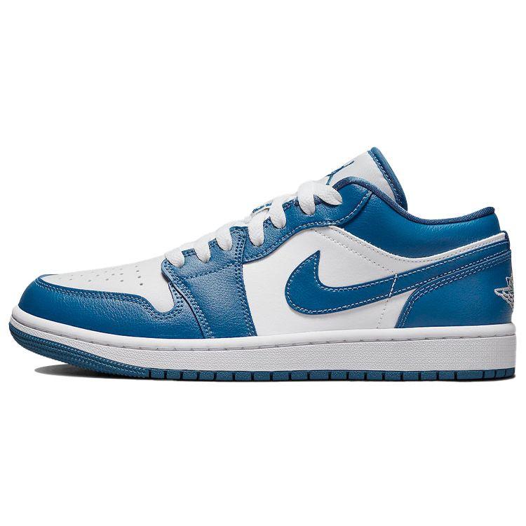 Air Jordan 1 Low Marina Blue Women Sneakers White Dark-Marina-Blue DC0774-114