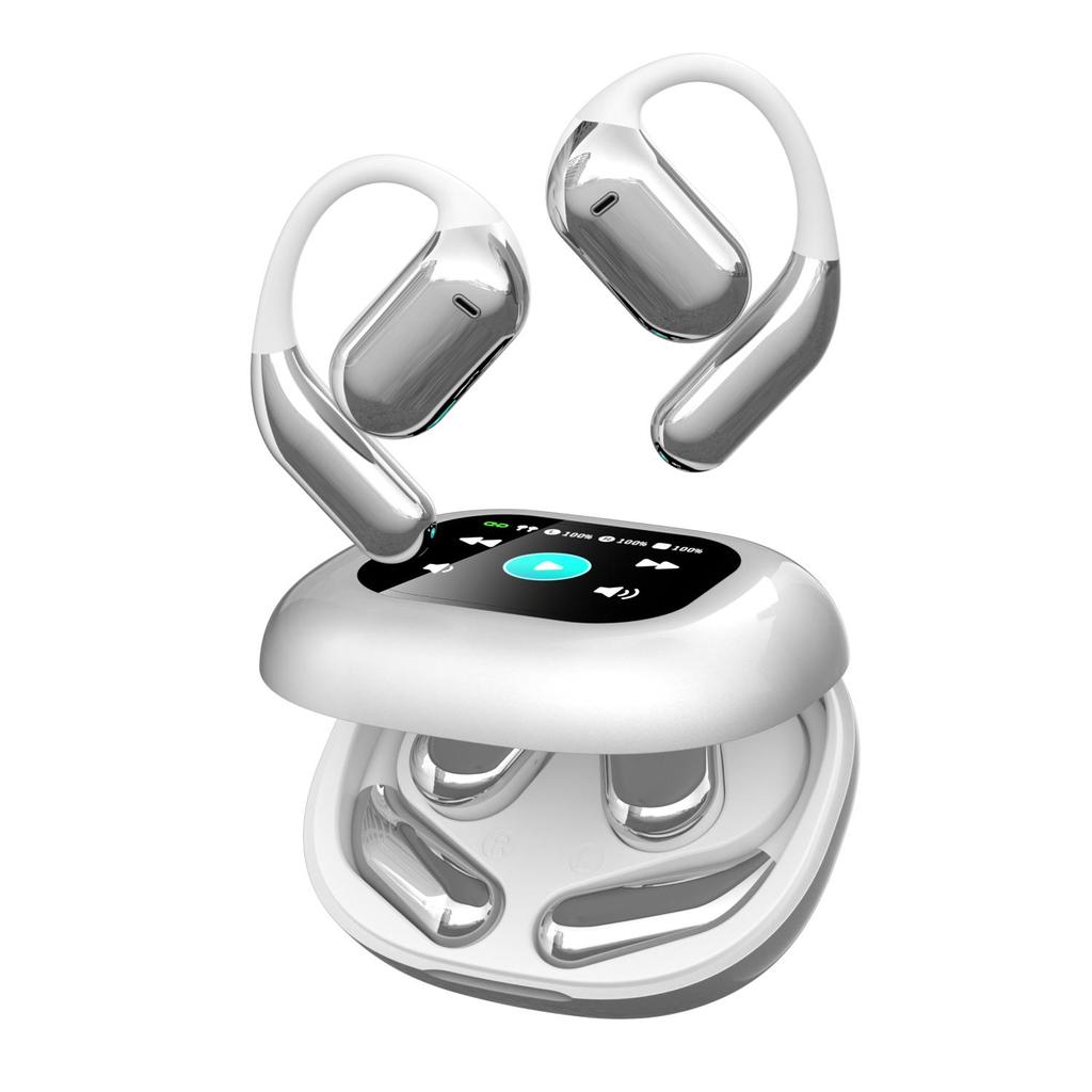 Умные беспроводные наушники с сенсорным экраном, большой емкостью, сабвуфером, Hi-Fi стерео с микрофоном, гарнитурой с шумоподавлением, водонепроницаемые