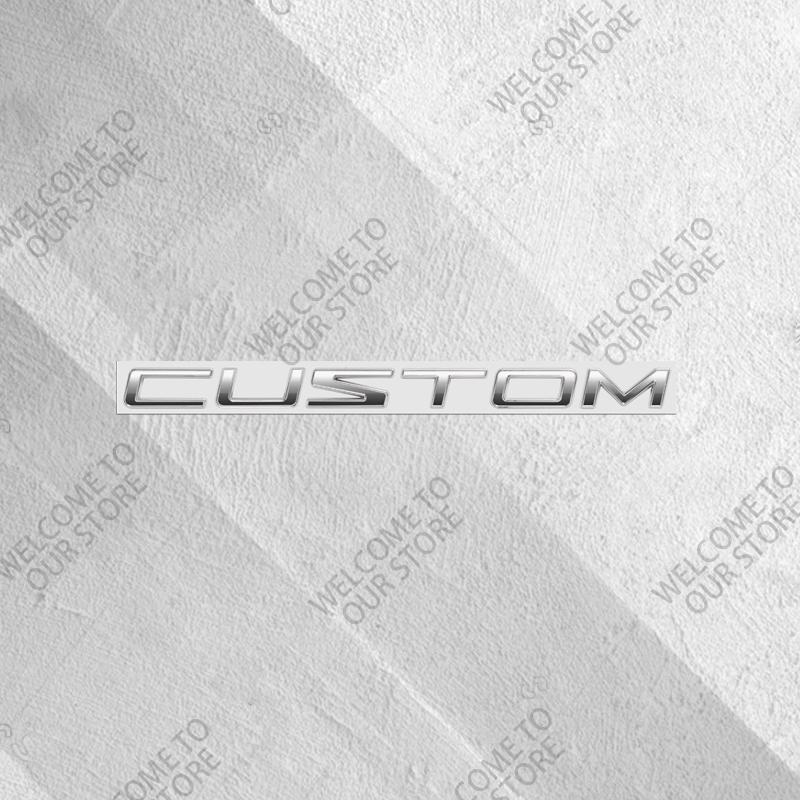 UHB24 3D Metal For Ford Transit Custom Camper Van Car Logo Badge Decor Rear Trunk Sticker Emblem Decoration Sticker Auto Accessories