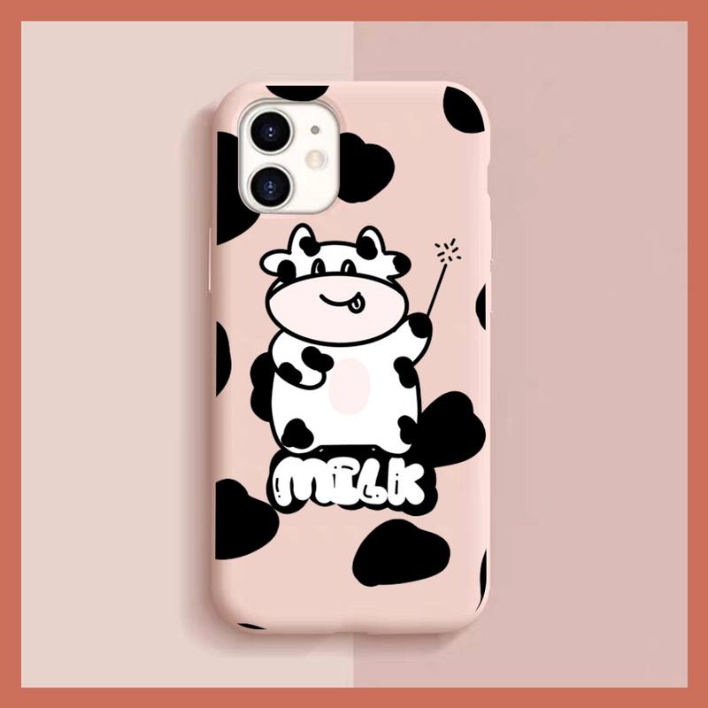Милый Мультяшный Чехол для Телефона с Коровой для iphone 13 11 12 mini pro max 7 8 plus 6 6s x xs max xr
