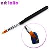 1 Pcs Gradient Painting Pen Drawing Nail Brush Black Wooden Handle Manicure Sky Effect