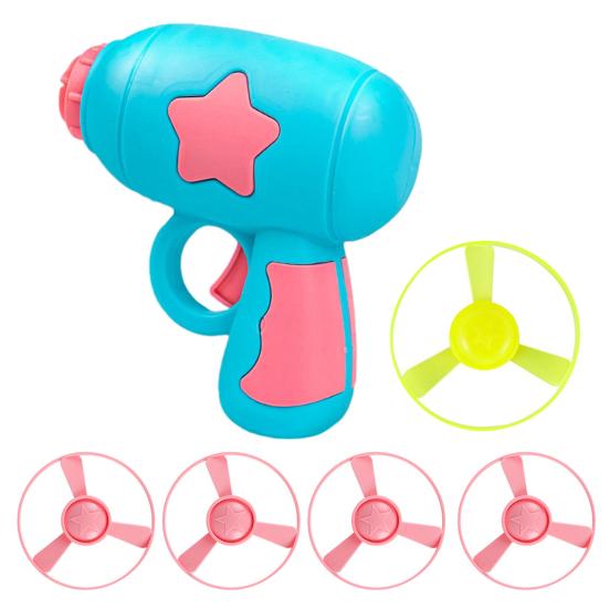 Light-up Flying Disc Launcher Toy Outdoor Garden Backyard Lawn Park Toddlers Boys Girls Bamboo Dragonfly Flying Saucer Catapult Shooter Game